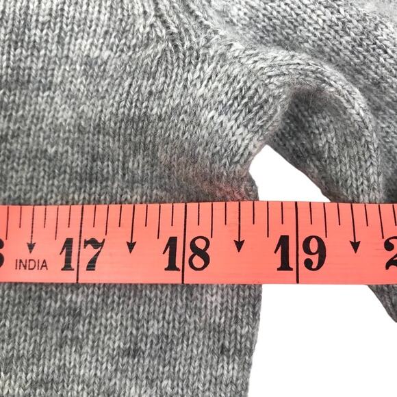 J CREW Marled Lambswool Sweater Men Sz S Gray Cozy Grunge Normcore Streetwear - Picture 10 of 14